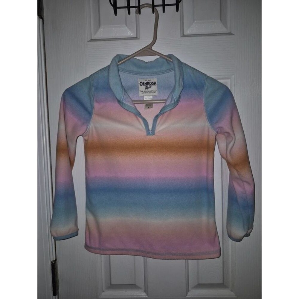 Oshkosh rainbow striped pullover